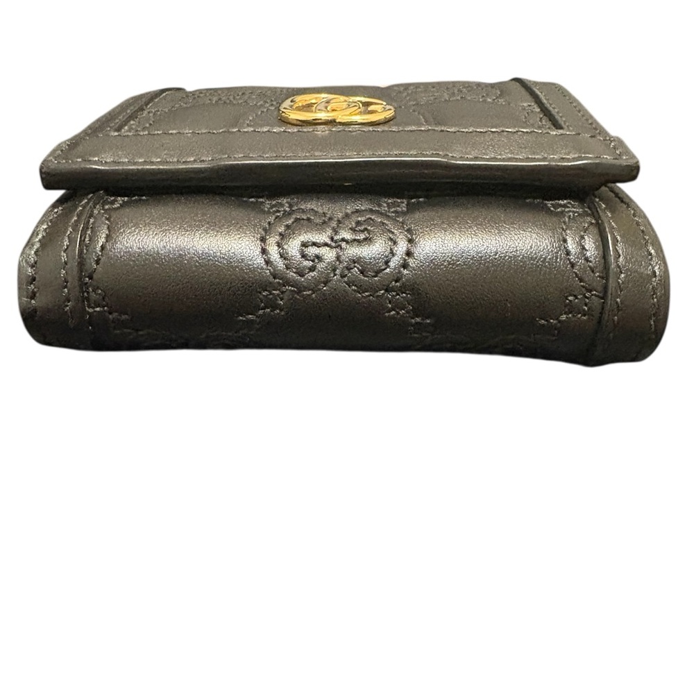 Gucci GG Matelassé Black Leather Wallet EUC - Picture 5 of 10